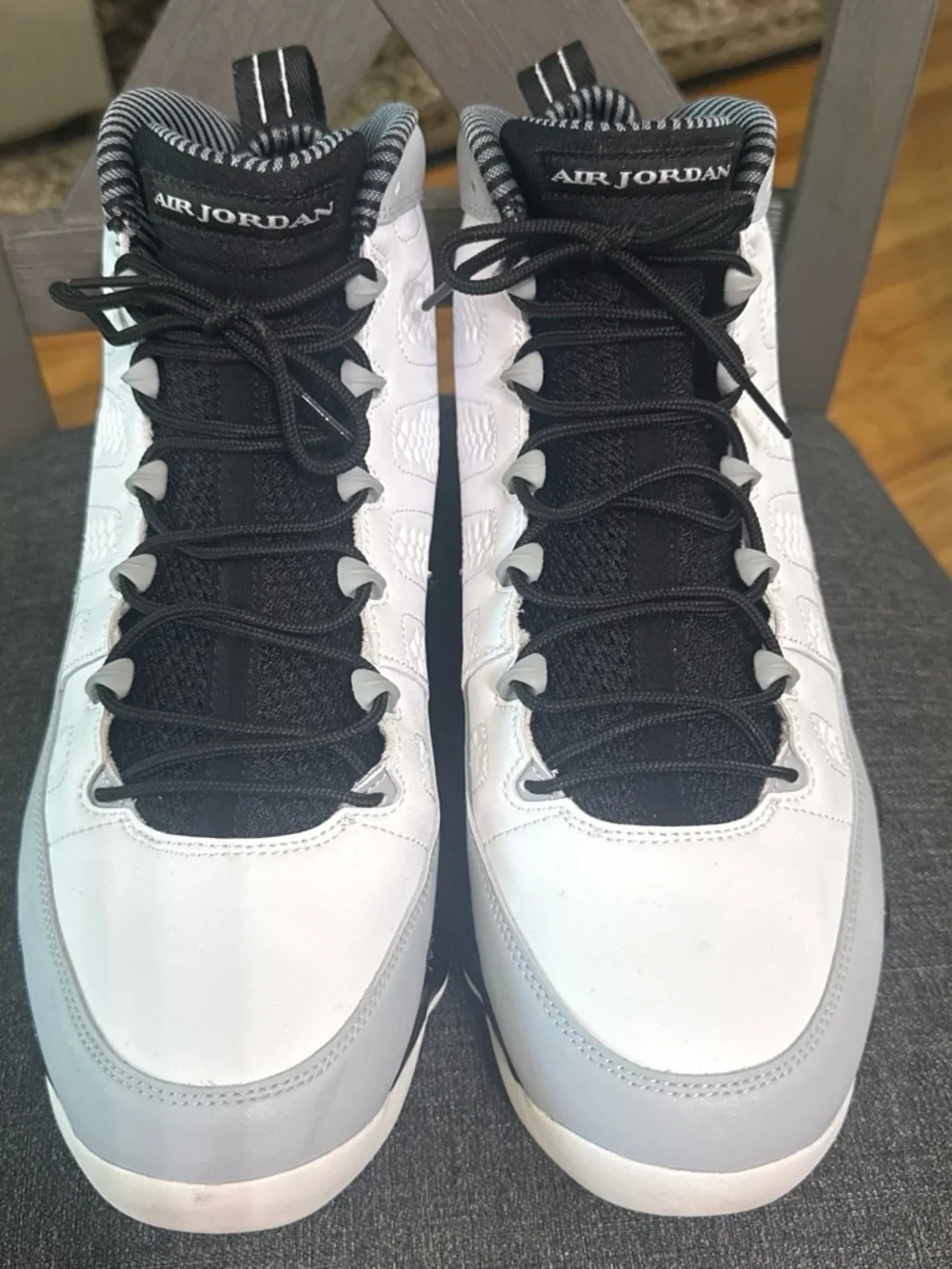 Nike Jordan 9 “Baron” Men's High-Top Sneakers in White and Black
